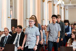 Empfang: LH Christopher Drexler zeichnete steirische Schülerinnen und Schüler in der Aula der Alten Universität aus