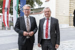 Landeshauptmann Christopher Drexler und Landeshauptmann-Stellvertreter Anton Lang (v.l.) © Land Steiermark/Binder; bei Quellenangabe honorarfrei