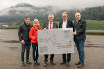 Landtagsabgeordneter Wolfgang Moitzi, Zweite Landtagspräsidentin Gabriele Kolar, Landeshauptmann-Stellvertreter Anton Lang, Landeshauptmann Christopher Drexler und Landtagsabgeordneter Bgm. Bruno Aschenbrenner (v.l.)  © Land Steiermark/Resch; bei Quellenangabe honorarfrei