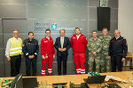 Blackout-Kommunikationsübung: LH Christopher Drexler und Katastrophenschutz-Leiter Harald Eitner dankten den Partnern von Bundesheer, Feuerwehren, Polizei und Rotem Kreuz. © Land Steiermark/Robert Binder; Verwendung bei Quellenangabe honorarfrei Blackout-Kommunikationsübung: LH Christopher Drexler und Katastrophenschutz-Leiter Harald Eitner dankten den Partnern von Bundesheer, Feuerwehren, Polizei und Rotem Kreuz.