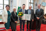 Alexander Venus (3.v.l.) wurde mit dem Josef Krainer-Förderungspreis ausgezeichnet. © Land Steiermark/Streibl; bei Quellenangabe honorarfrei Alexander Venus (3.v.l.) wurde mit dem Josef Krainer-Förderungspreis ausgezeichnet.