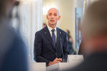 Finanzlandesrat Willibald Ehrenhöfer bei der Budgetpräsentation 2025. © Land Steiermark/Robert Binder; Verwendung bei Quellenangabe honorarfrei Finanzlandesrat Willibald Ehrenhöfer bei der Budgetpräsentation 2025.
