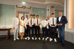 LH Mario Kunasek und Bildungsdirektorin Elisabeth Meixner gratulierten zu exzellenten Leistungen beim Volleyball-Schulbewerb