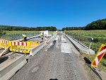 Die Bauarbeiten an der Ragerwitzbachbrücke I sind angelaufen